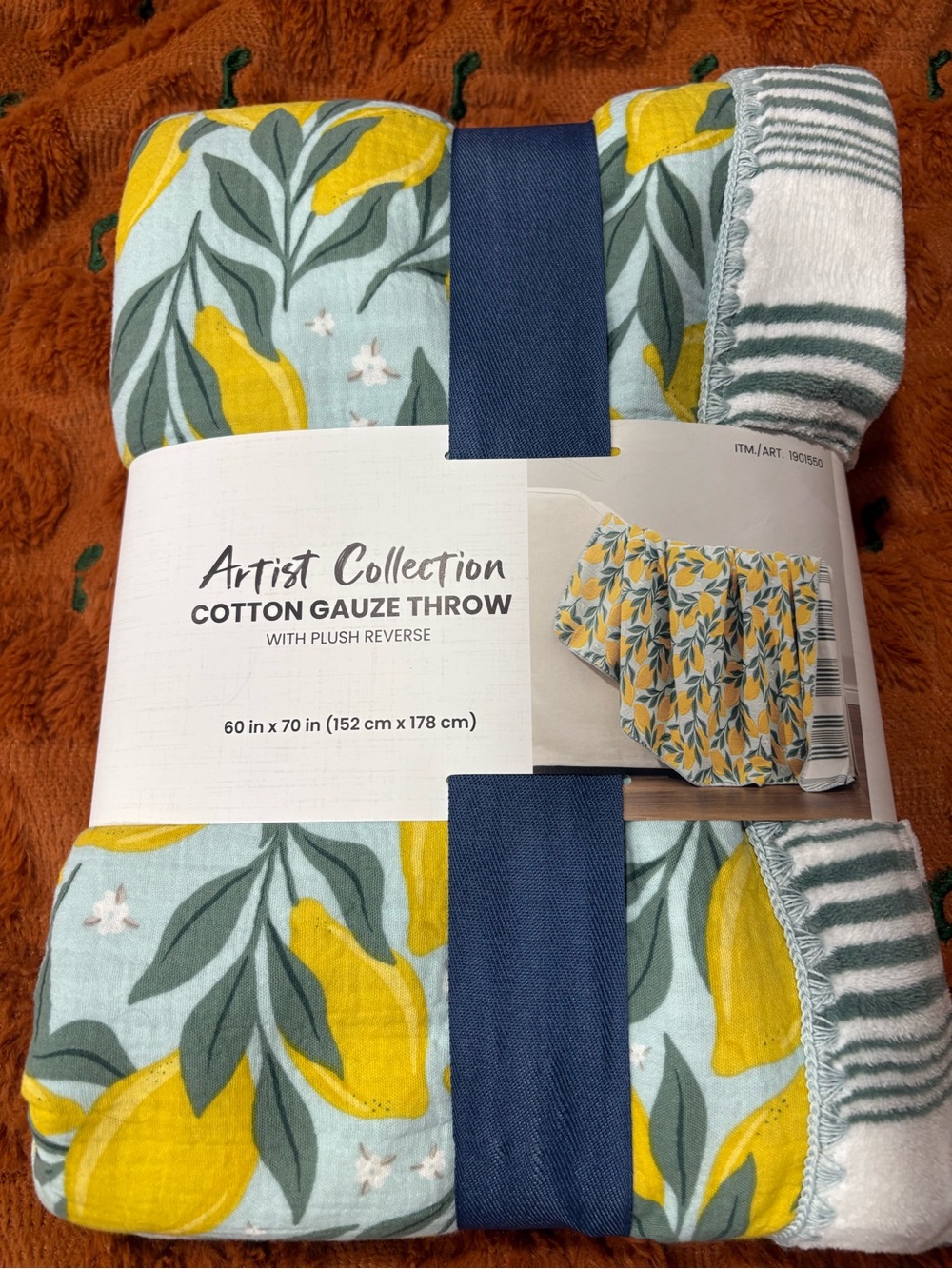 NWT lemon throw